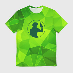 Футболка мужская Cowboy Bebop green poly, цвет: 3D-принт