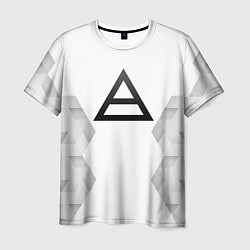 Футболка мужская Thirty Seconds to Mars white poly, цвет: 3D-принт