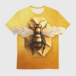 Мужская футболка Пчела на золоте