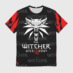 Мужская футболка Ведьмак - волк