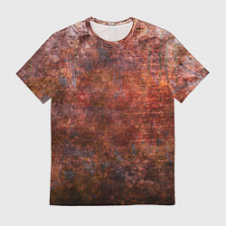 Мужская футболка Абстракция - rusty wall