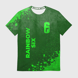 Футболка мужская Rainbow Six - green gradient вертикально, цвет: 3D-принт