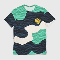 Мужская футболка Текстурный милитари камуфляж