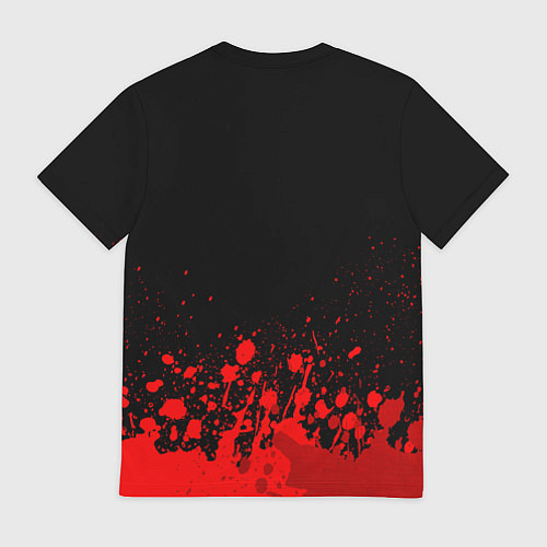 Мужская футболка Exeed - red gradient посередине / 3D-принт – фото 2