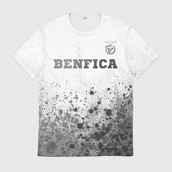 Мужская футболка Benfica - white gradient посередине