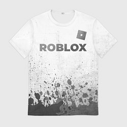Футболка мужская Roblox - white gradient посередине, цвет: 3D-принт