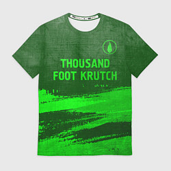 Футболка мужская Thousand Foot Krutch - green gradient посередине, цвет: 3D-принт