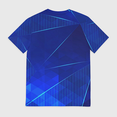 Мужская футболка Coldplay blue poly / 3D-принт – фото 2