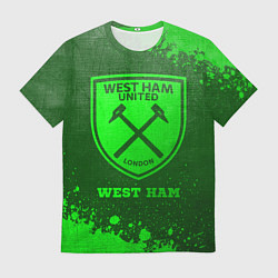Футболка мужская West Ham - green gradient, цвет: 3D-принт