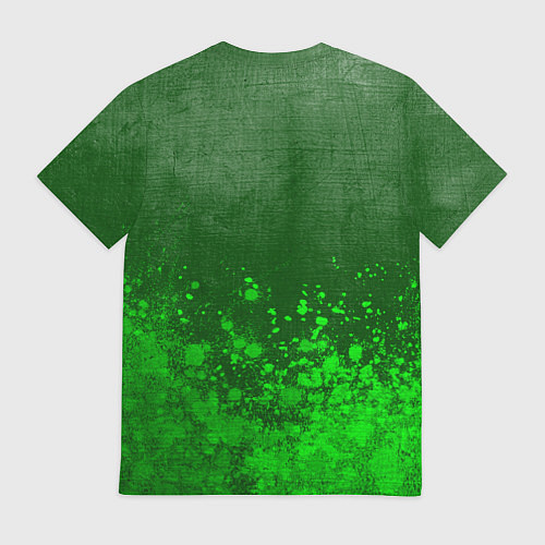 Мужская футболка One Piece - green gradient посередине / 3D-принт – фото 2