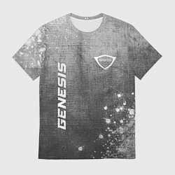 Мужская футболка Genesis - grey gradient вертикально