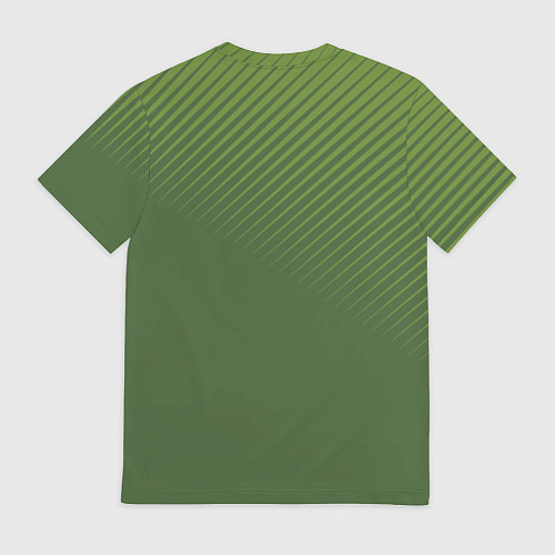 Мужская футболка Заяц в форме с автоматом / 3D-принт – фото 2