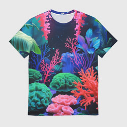 Мужская футболка Подводный мир с кораллами