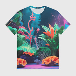 Мужская футболка Морские растения