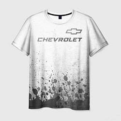 Футболка мужская Chevrolet - white gradient посередине, цвет: 3D-принт