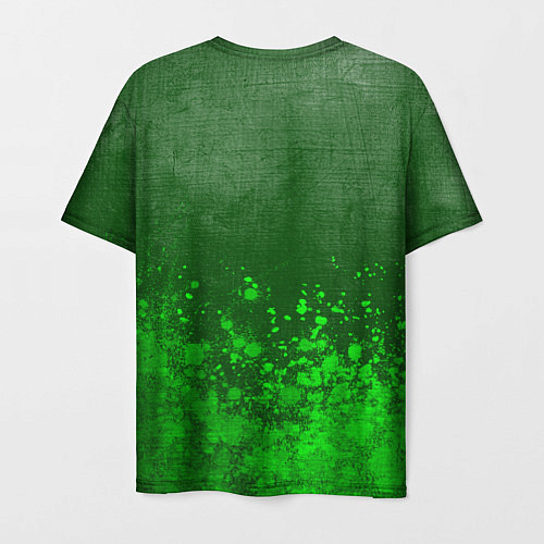 Мужская футболка Asking Alexandria - green gradient посередине / 3D-принт – фото 2