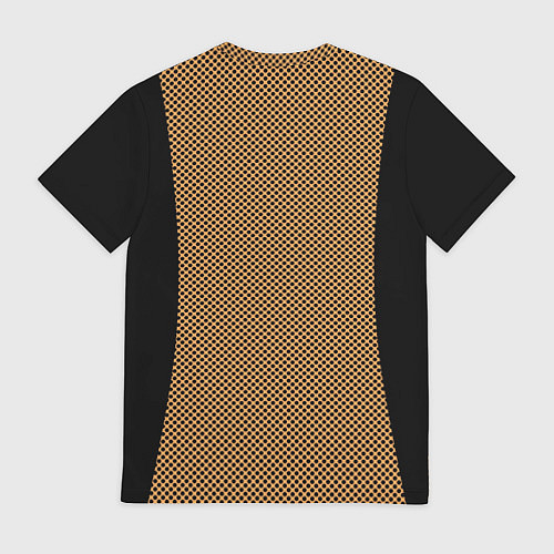 Мужская футболка Чёрный с коричневым в горошек / 3D-принт – фото 2