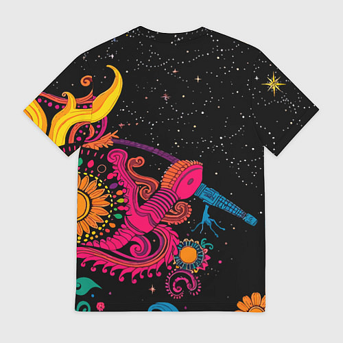 Мужская футболка Psychedelic abstract art / 3D-принт – фото 2