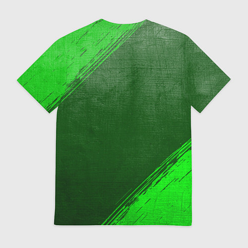 Мужская футболка Lazio - green gradient / 3D-принт – фото 2