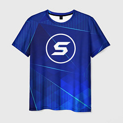 Футболка мужская Skillet blue poly, цвет: 3D-принт