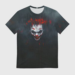 Футболка мужская Джокер в черном фоне, цвет: 3D-принт