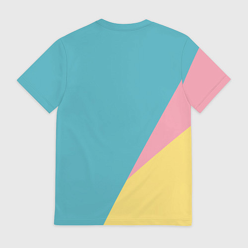 Мужская футболка Кибер котёнок с мячиком - милашка / 3D-принт – фото 2