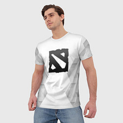 Футболка мужская Dota white poly, цвет: 3D-принт — фото 2