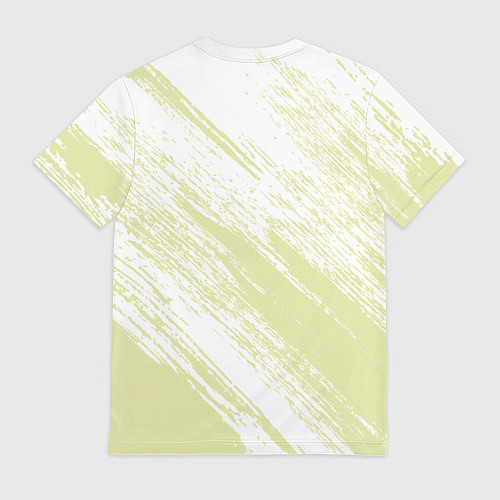 Мужская футболка The color is white and yellow / 3D-принт – фото 2