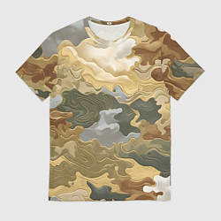 Мужская футболка Золотистый камуфляж