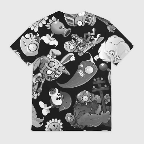 Мужская футболка Растения против зомби персонажи / 3D-принт – фото 2