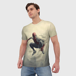 Футболка мужская Человек паук в прыжке, цвет: 3D-принт — фото 2