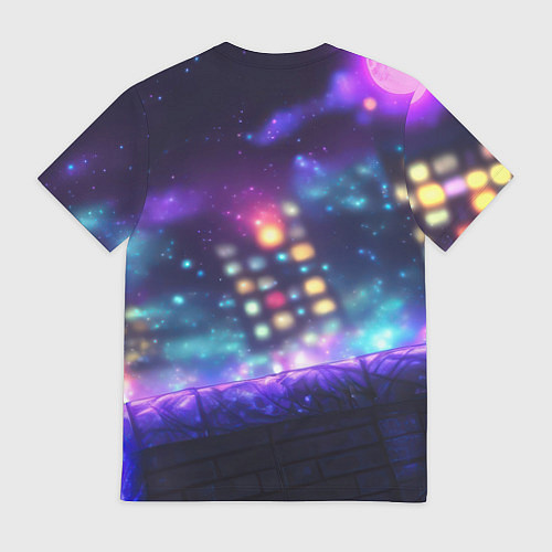 Мужская футболка Человек-паук неоновый свет / 3D-принт – фото 2