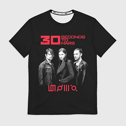 Футболка мужская 30 Seconds to Mars poster, цвет: 3D-принт