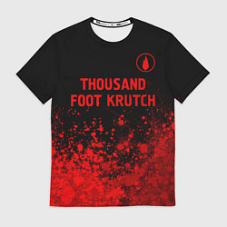 Футболка мужская Thousand Foot Krutch - red gradient посередине, цвет: 3D-принт