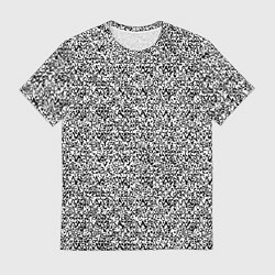 Мужская футболка Чёрно-белый текстурный