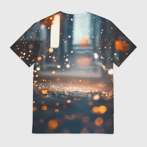 Мужская футболка Человек паук и золотая пыльца / 3D-принт – фото 2