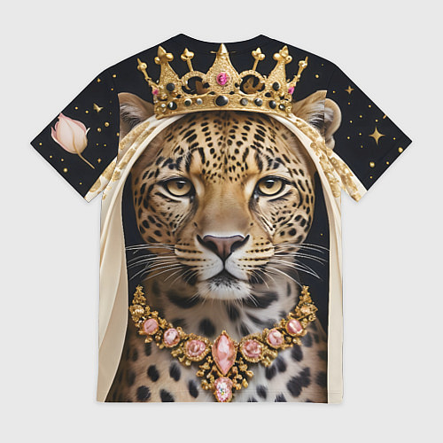 Мужская футболка Леопард с короной / 3D-принт – фото 2