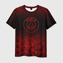 Футболка мужская PSG red poly, цвет: 3D-принт