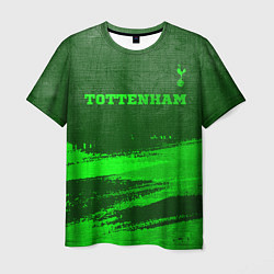 Футболка мужская Tottenham - green gradient посередине, цвет: 3D-принт