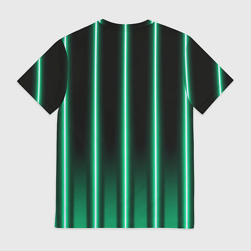 Мужская футболка Neon turquoise / 3D-принт – фото 2