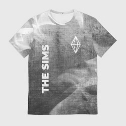 Футболка мужская The Sims - grey gradient вертикально, цвет: 3D-принт