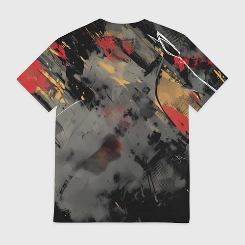 Мужская футболка Человек-паук и красная краска / 3D-принт – фото 2