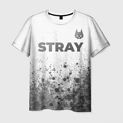 Футболка мужская Stray - white gradient посередине, цвет: 3D-принт