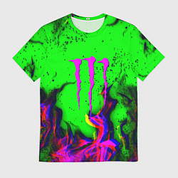 Мужская футболка Monster Energy flame