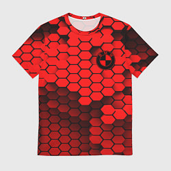 Футболка мужская BMW карбоновая абстракция, цвет: 3D-принт