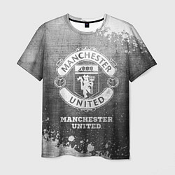 Футболка мужская Manchester United - grey gradient, цвет: 3D-принт