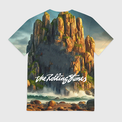 Мужская футболка Rolling Stones - sea rocks / 3D-принт – фото 2