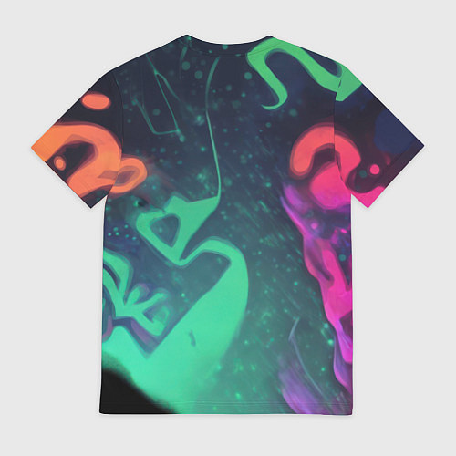 Мужская футболка Бэтмен красочное небо / 3D-принт – фото 2
