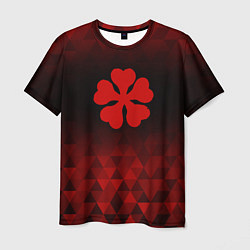 Футболка мужская Black Clover red poly, цвет: 3D-принт