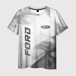 Футболка мужская Ford - white gradient вертикально, цвет: 3D-принт